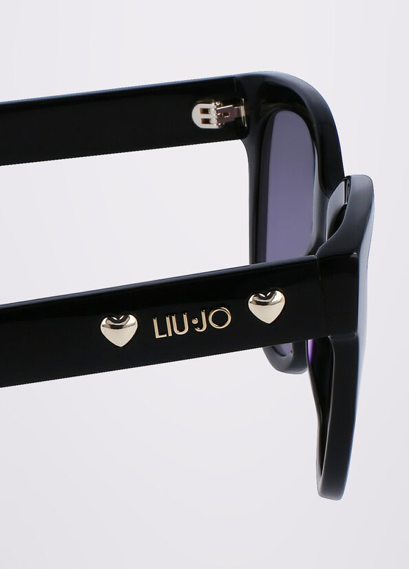 Liu Jo Acetate Sonnenbrille Damen Schwarz | USJ-509268