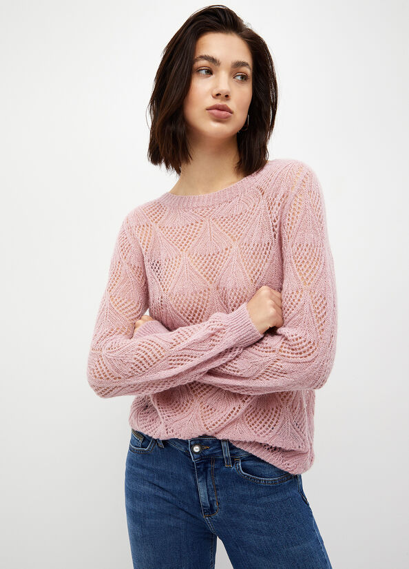 Liu Jo Alpaca Blend Pullover Damen Rosa | TNF-716802