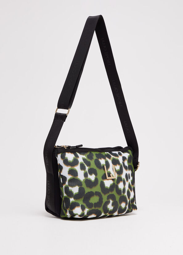 Liu Jo Animal-Print crossbody taschen Damen Grün | CRD-250968