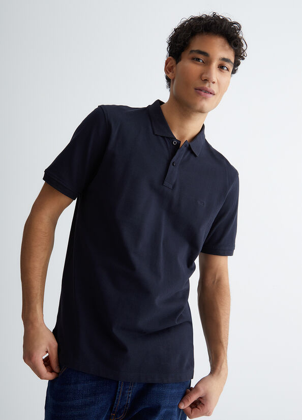 Liu Jo Blue Polo Shirts Herren Dunkelblau | TAK-584701