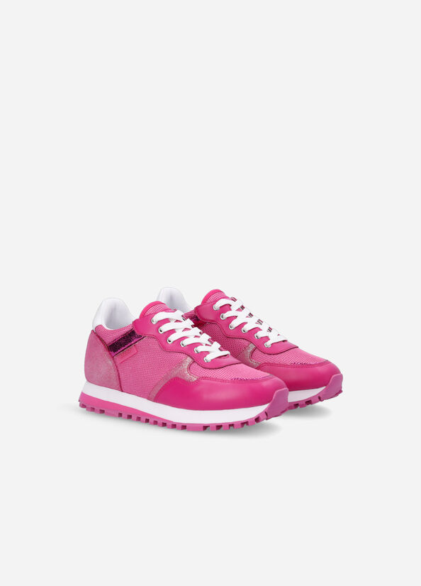 Liu Jo Brighty Mesh Sneakers Damen Fuchsie | KQT-821409