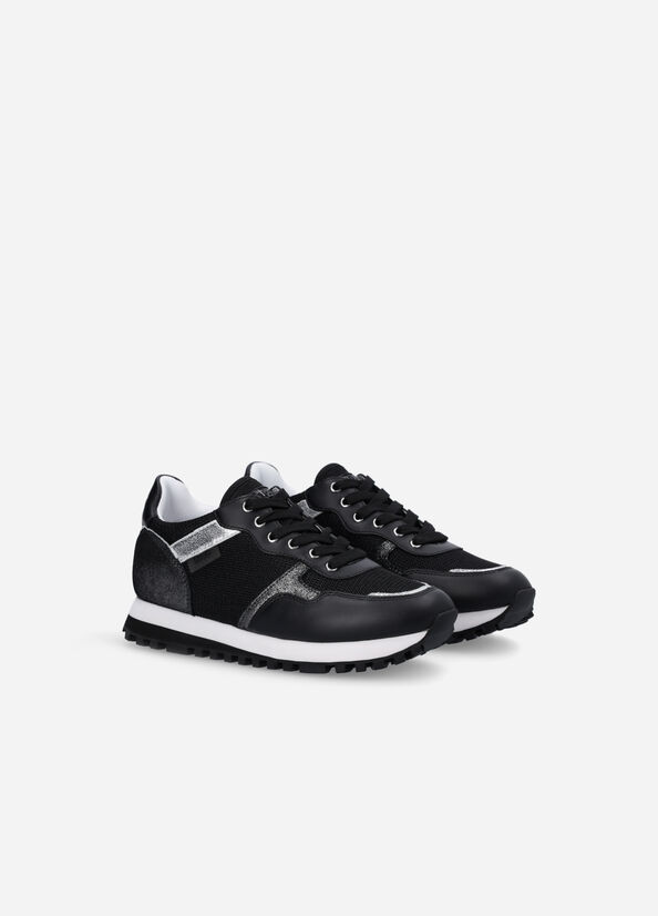 Liu Jo Brighty Mesh Sneakers Damen Schwarz | BYJ-390178