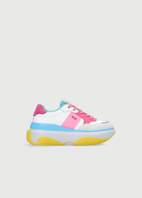 Liu Jo Chunky Multicoloured Sneakers Damen Rosa | GKO-956801