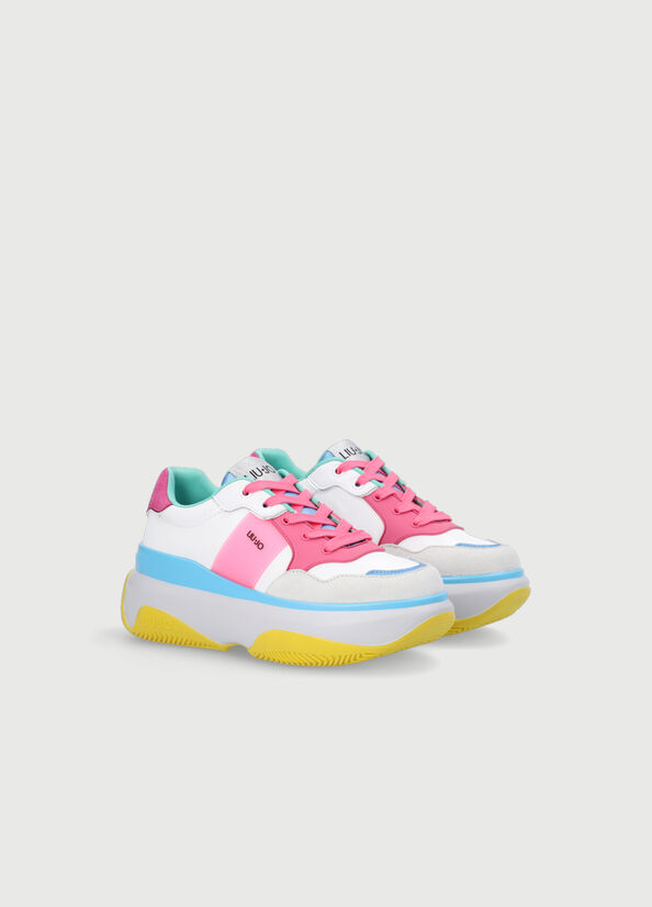 Liu Jo Chunky Multicoloured Sneakers Damen Rosa | GKO-956801