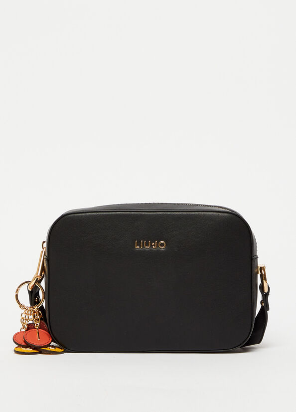 Liu Jo Crossbody With Charm crossbody taschen Damen Schwarz | HEJ-617328