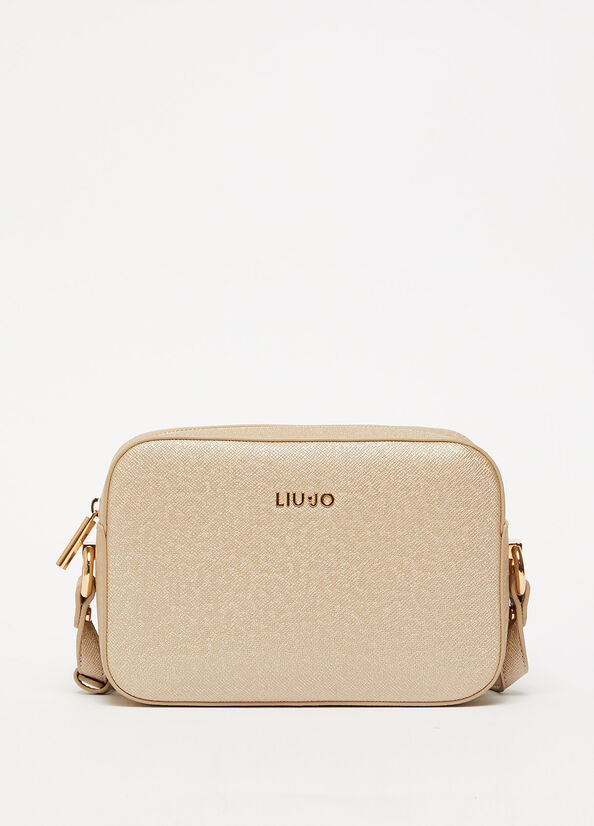 Liu Jo Crossbody With Logo Handtasche Damen Hellgold | WJR-475912