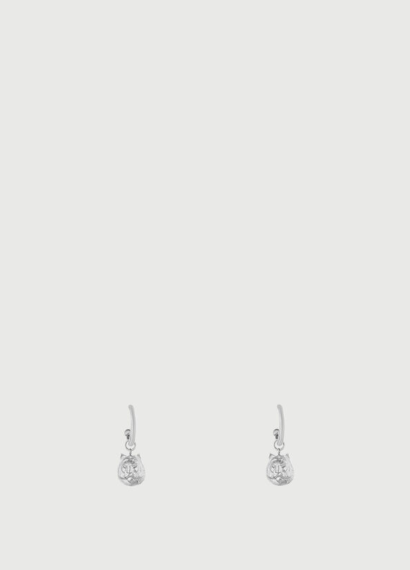 Liu Jo Earrings With Lion Charm Schmuck Damen Silber | TQC-927105