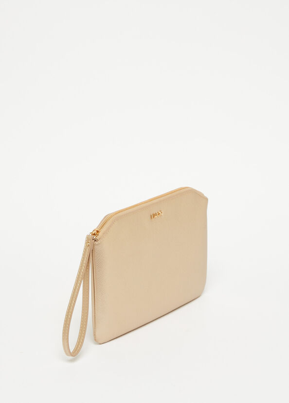 Liu Jo Eco-Friendly Clutch Tasche Damen Gold | CAH-490715