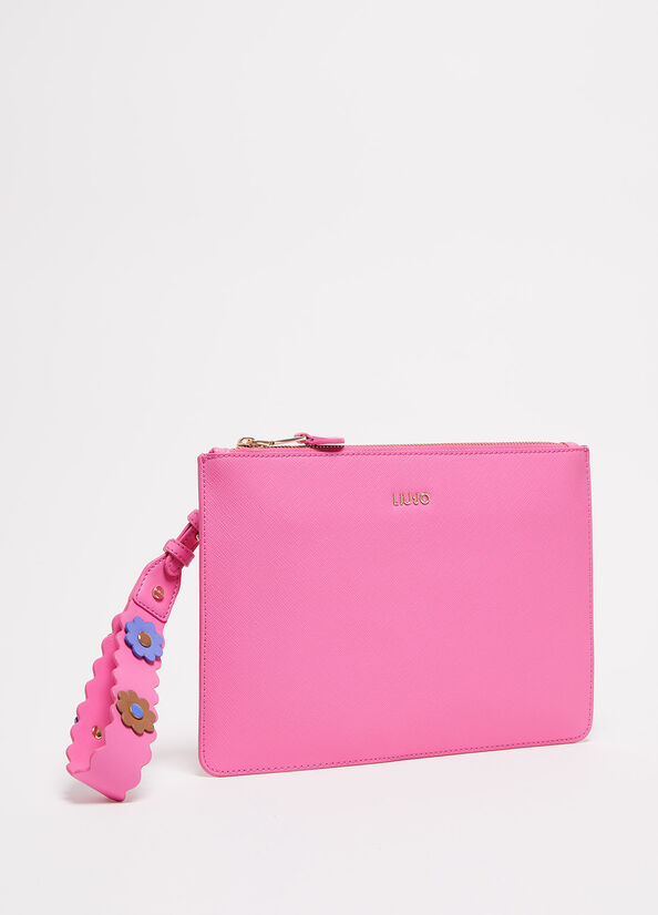 Liu Jo Eco-Friendly Clutch Tasche Damen Rosa | YSV-473951