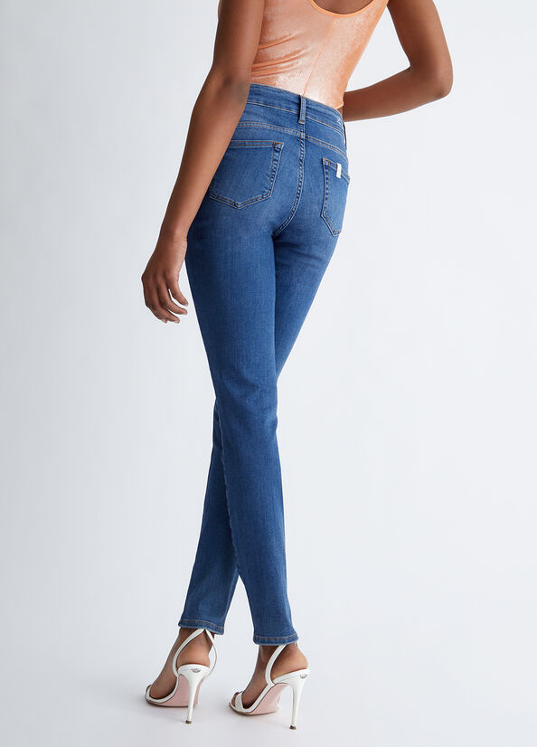 Liu Jo Eco-Friendly Röhrenjeans Damen Blau | AJB-914078