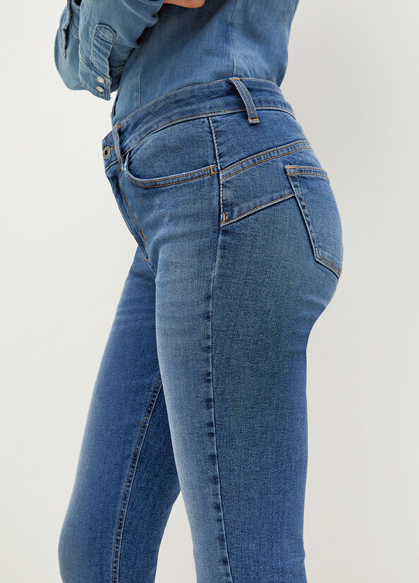 Liu Jo Eco-Friendly Röhrenjeans Damen Blau | AYD-279031