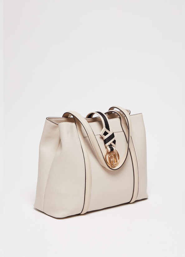 Liu Jo Eco-Friendly Schultertaschen Damen Beige | RGX-035871