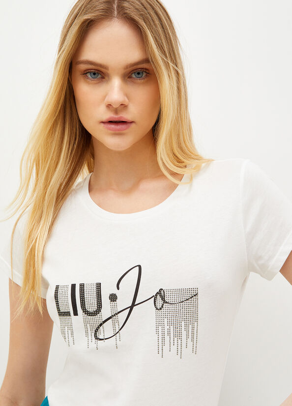 Liu Jo Eco-Friendly T-shirts Damen Weiß | DTJ-609482