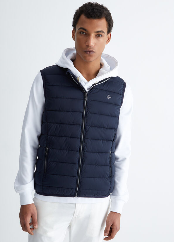 Liu Jo Gepolstert Gilet For Men Jacke Herren Dunkelblau | OCM-253681