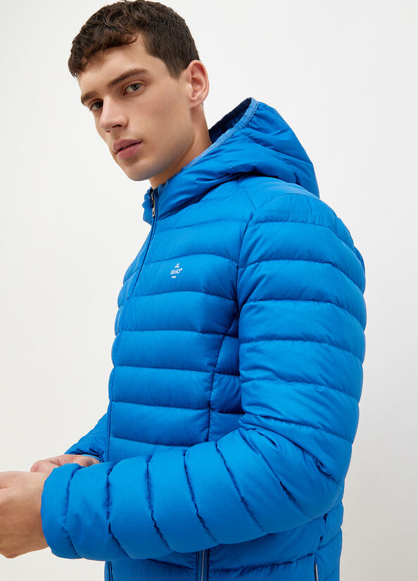 Liu Jo Gepolstert With Hood Jacke Herren Blau | BRN-053189