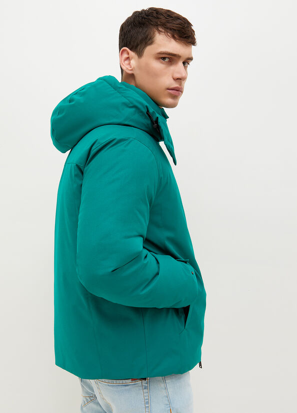 Liu Jo Gepolstert With Hood Jacke Herren Türkis | KOS-423679