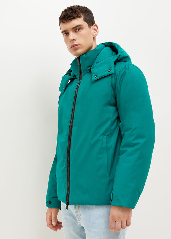 Liu Jo Gepolstert With Hood Jacke Herren Türkis | KOS-423679