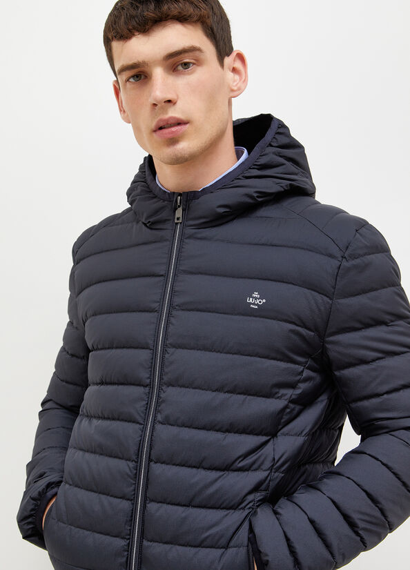 Liu Jo Gepolstert With Hood Jacke Herren Dunkelblau | MNF-652719