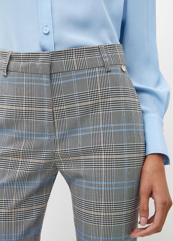 Liu Jo Glen Plaid Hose Damen Grau | AVQ-218605