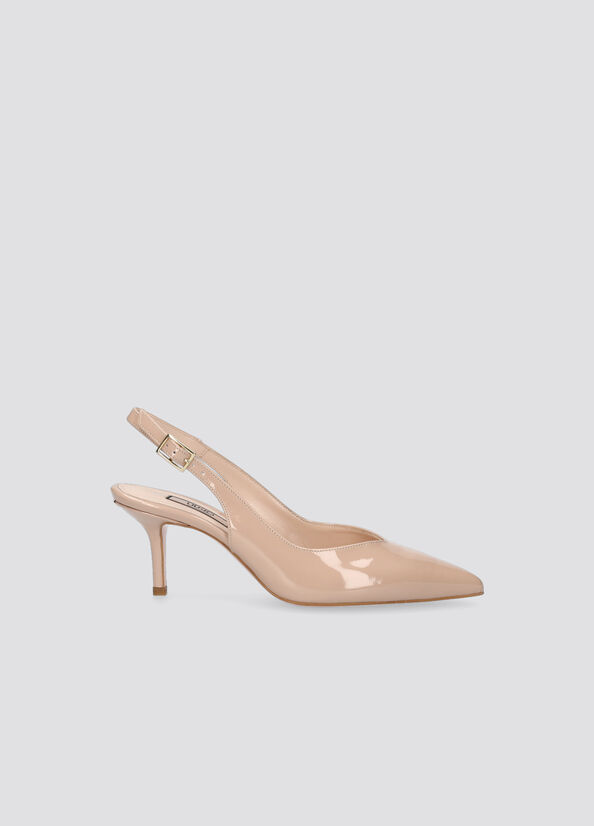 Liu Jo Lack Slingback Stöckelschuhe Damen Beige | PAW-764109