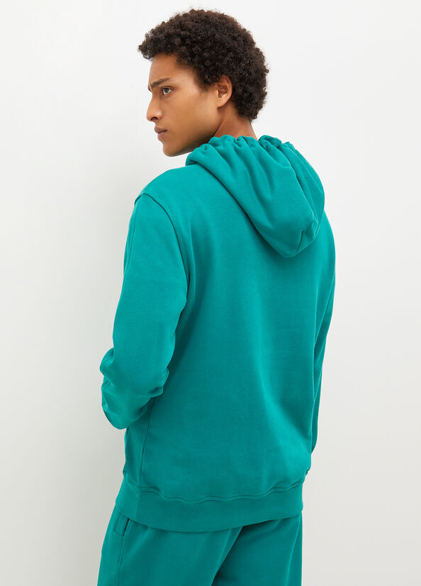 Liu Jo Logo Hoodie Pullover Herren Grün | WHK-479518