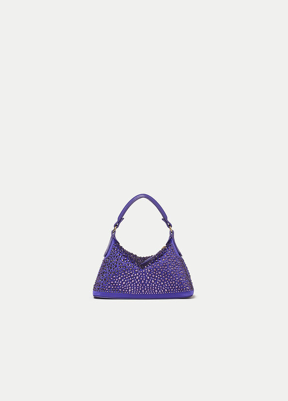 Liu Jo Mini Hobo With Gemstones crossbody taschen Damen Lila | QSA-065413