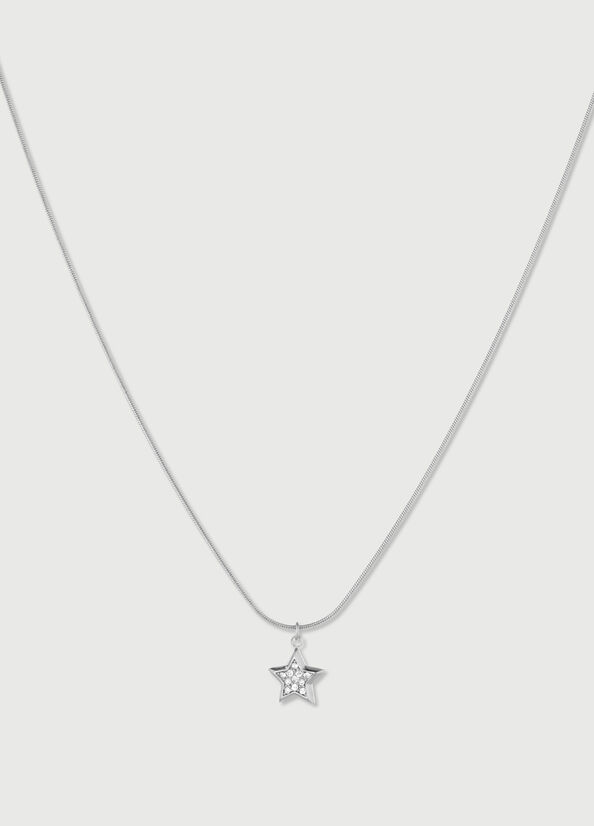 Liu Jo Necklace With Star Schmuck Damen Silber | CWI-405317