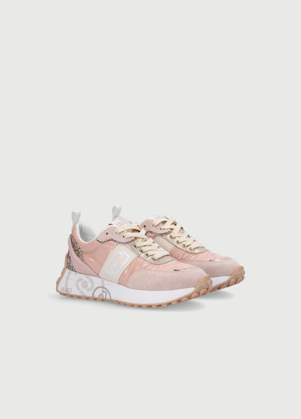 Liu Jo Nylon Sneakers Damen Rosa | DVO-967052