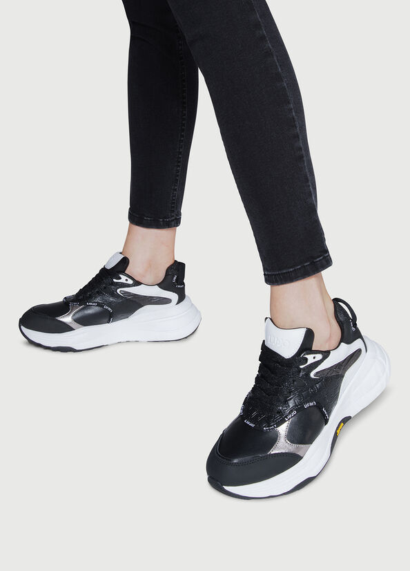 Liu Jo Powered By Vibram Sneakers Damen Schwarz | FKN-598462