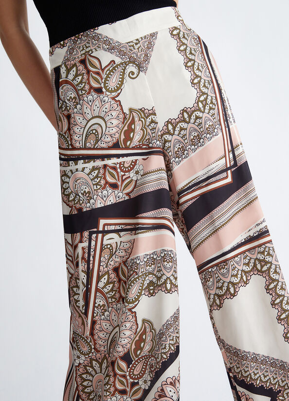 Liu Jo Printed Palazzo Hose Damen Mehrfarbig | IDF-197305