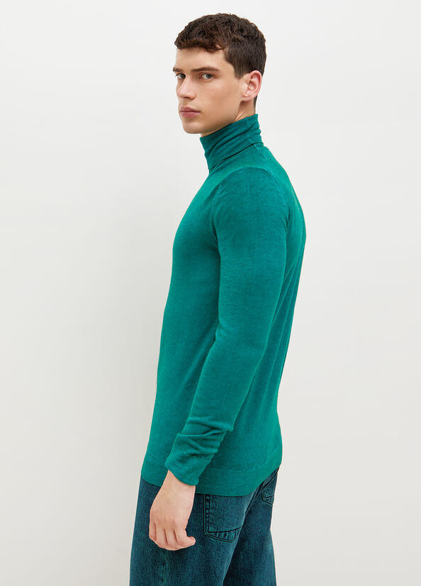 Liu Jo Pure Turtleneck Pullover Herren Grün | NQK-358290