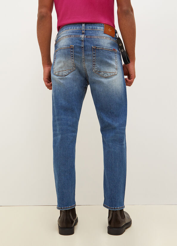 Liu Jo Regular Slim Jeans Herren Blau | MWZ-367182