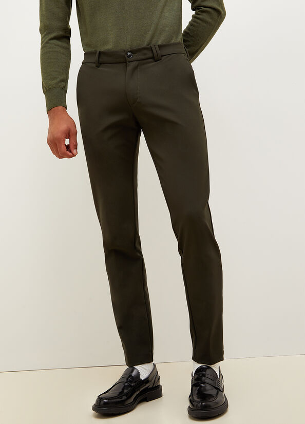 Liu Jo Slim Fit Chinos Hose Herren Grün | GML-912845