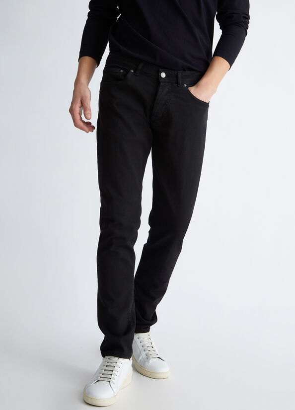 Liu Jo Slim Fit Röhrenjeans Herren Schwarz | OID-985764