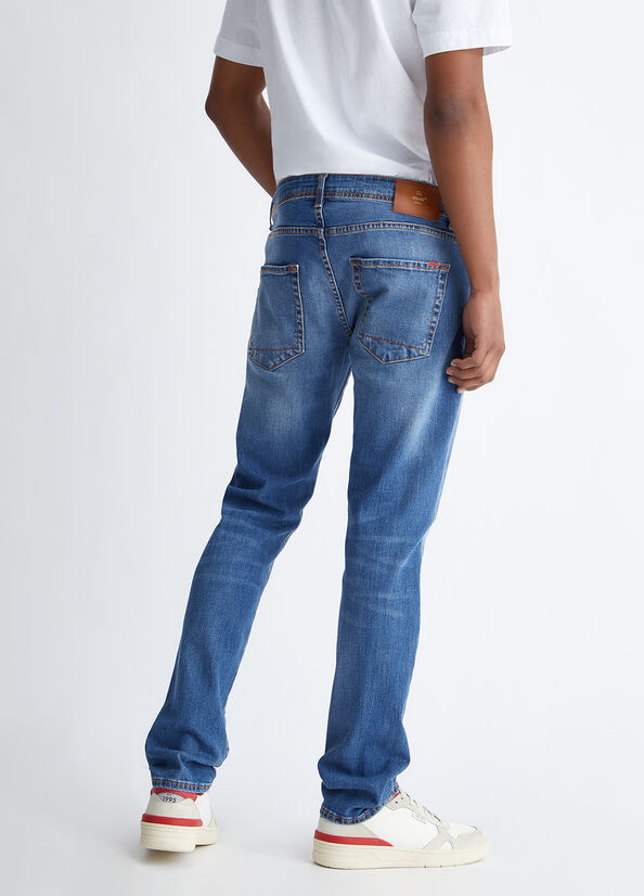 Liu Jo Slim Slim Jeans Herren Blau | UIC-916457