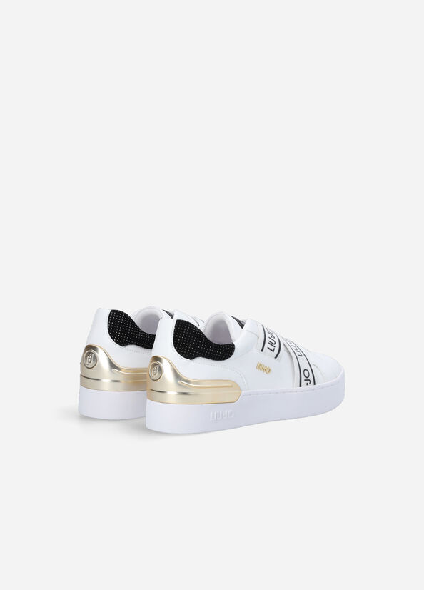 Liu Jo Slip Ons With Logo Sneakers Damen Weiß | XGU-286475