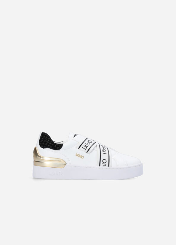 Liu Jo Slip Ons With Logo Sneakers Damen Weiß | XGU-286475