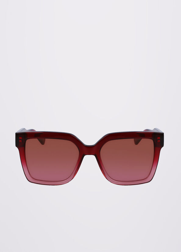 Liu Jo Squared Sonnenbrille Damen Bordeaux | ZGF-087423