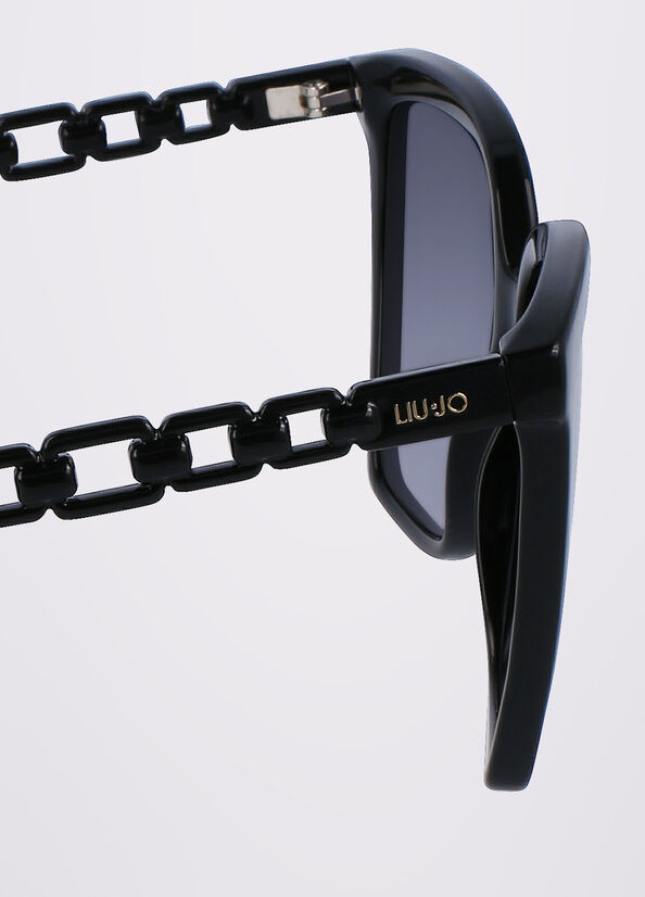 Liu Jo Squared Sonnenbrille Damen Schwarz | JWK-061498