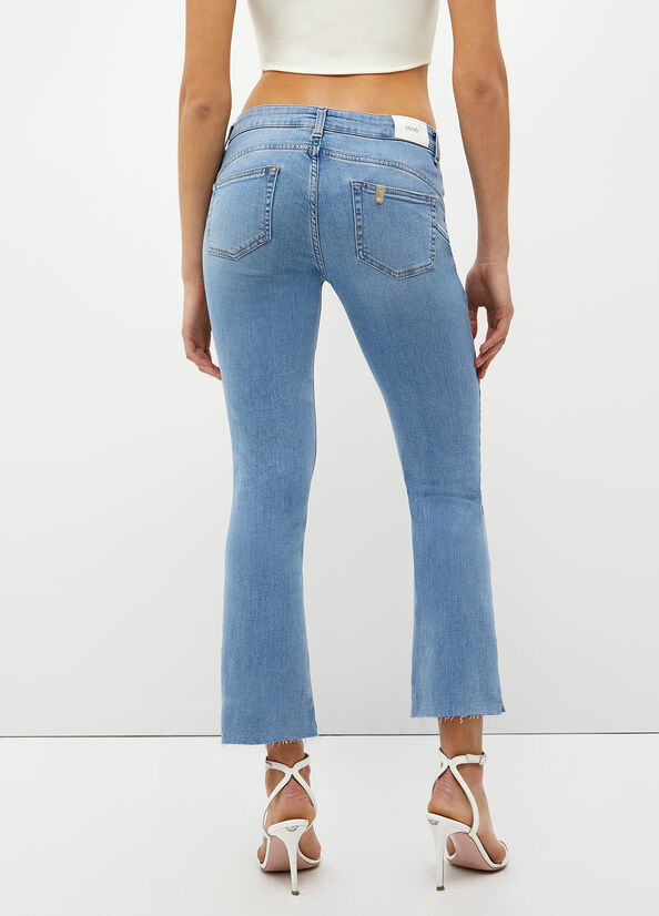 Liu Jo Stretch Denim Cut Röhrenjeans Damen Blau | TBO-814675