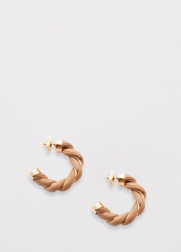 Liu Jo Torchon Effect Hoop Earrings Schmuck Damen Koralle | TCF-526174