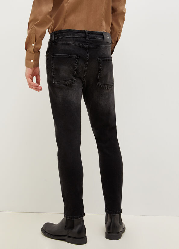 Liu Jo Twisted Röhrenjeans Herren Schwarz | CYR-160532