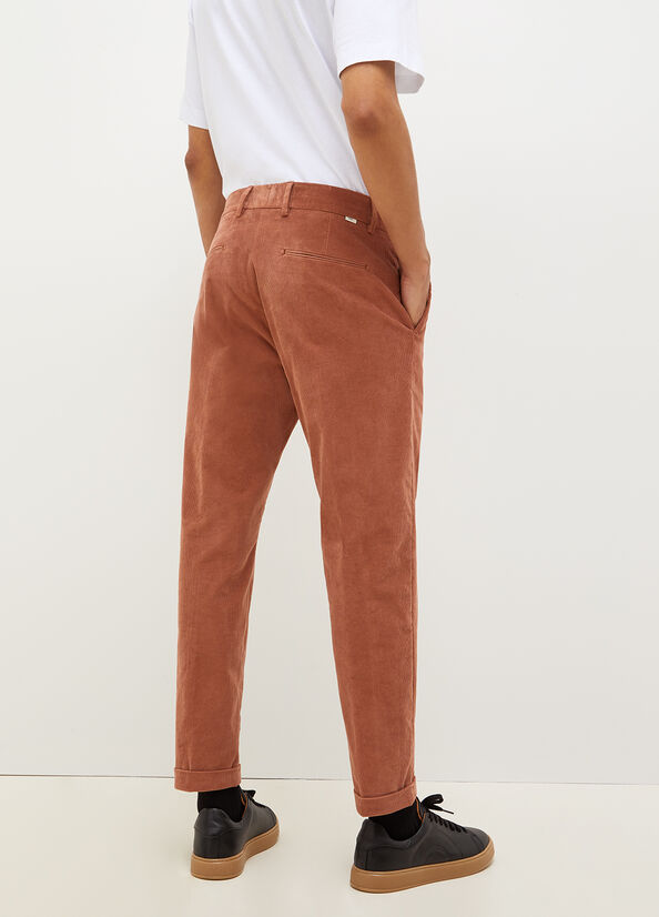 Liu Jo Velvet Chinos Hose Herren Braun | JQY-268401