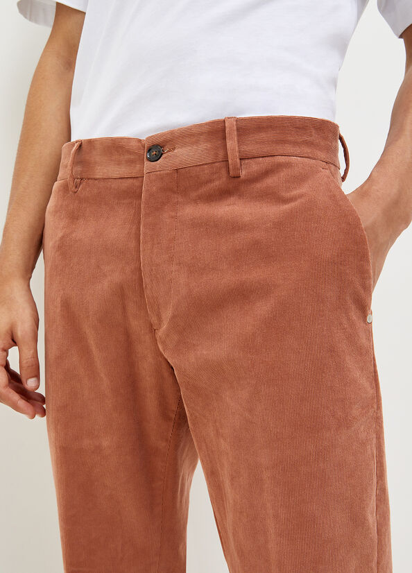 Liu Jo Velvet Chinos Hose Herren Braun | JQY-268401