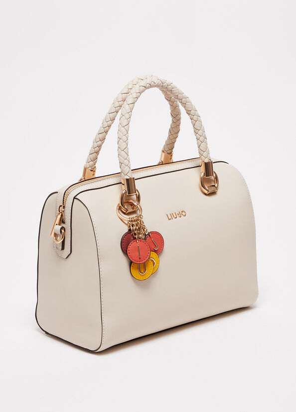 Liu Jo With Charm Handtasche Damen Beige | ESK-483021