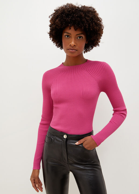 Liu Jo With Cut-Outs Pullover Damen Rosa | HVP-506491