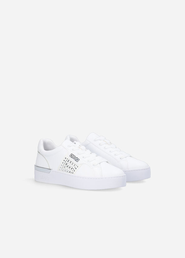 Liu Jo With Jewel Appliqués Sneakers Damen Weiß | RMW-672413