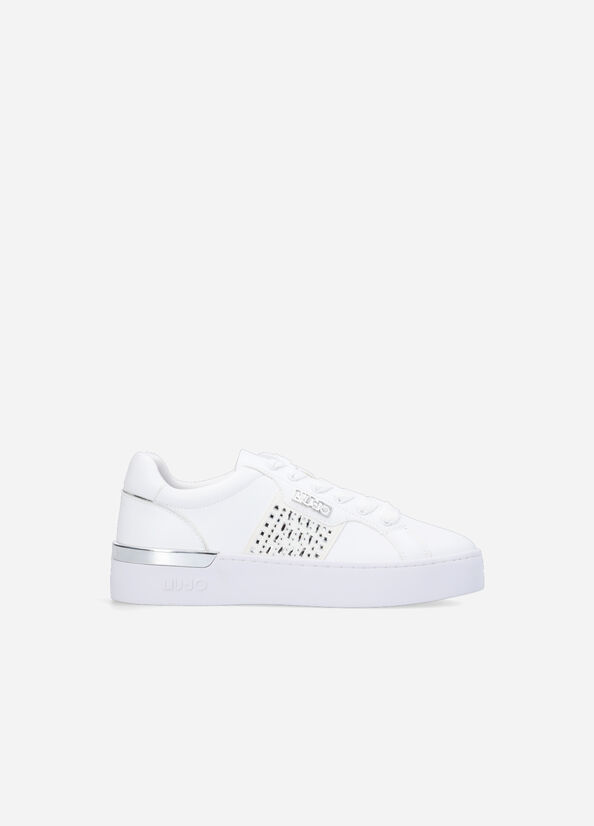 Liu Jo With Jewel Appliqués Sneakers Damen Weiß | RMW-672413