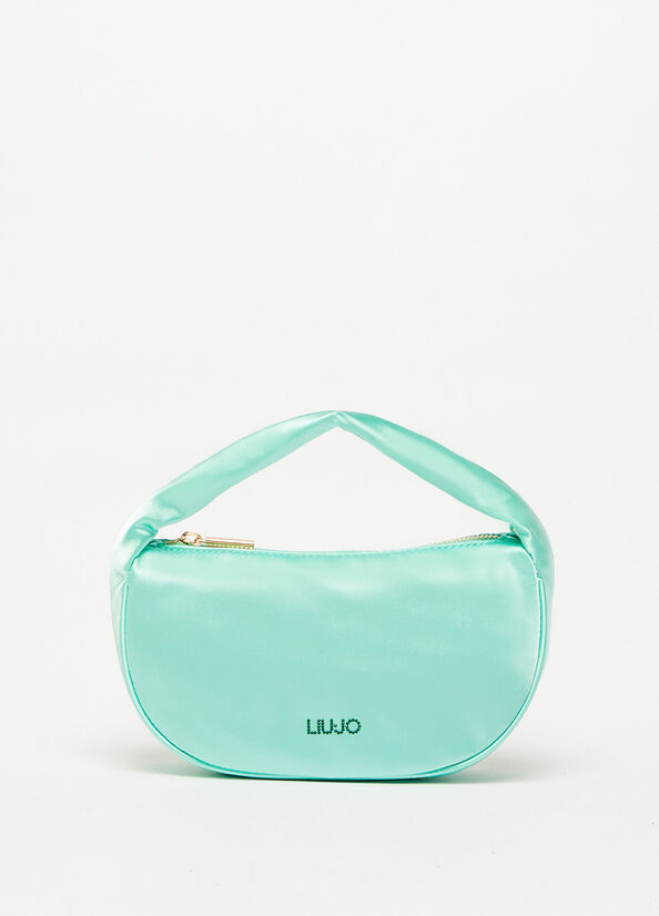 Liu Jo With Logo Handtasche Damen Helltürkis | FPN-189504