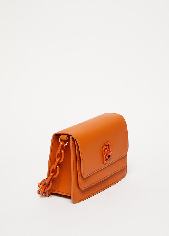 Liu Jo With Logo Handtasche Damen Orange | DWS-741268